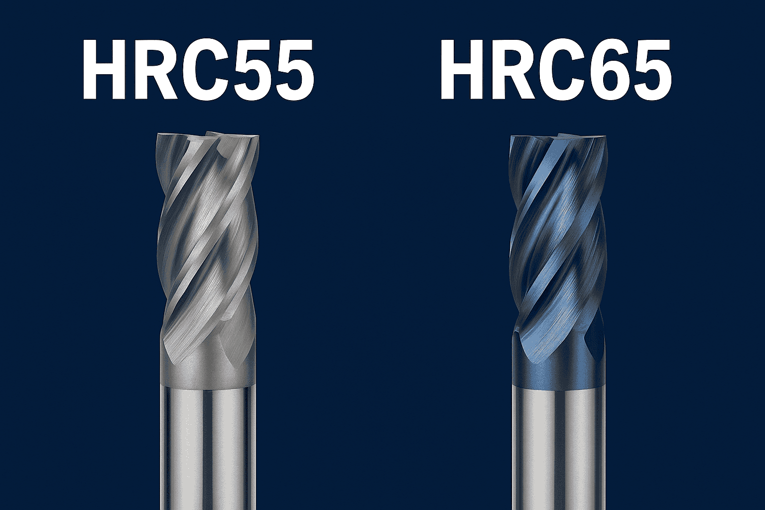 Por que as ferramentas de corte HRC55 ° e HRC65 ° são importantes para usinagem de precisão